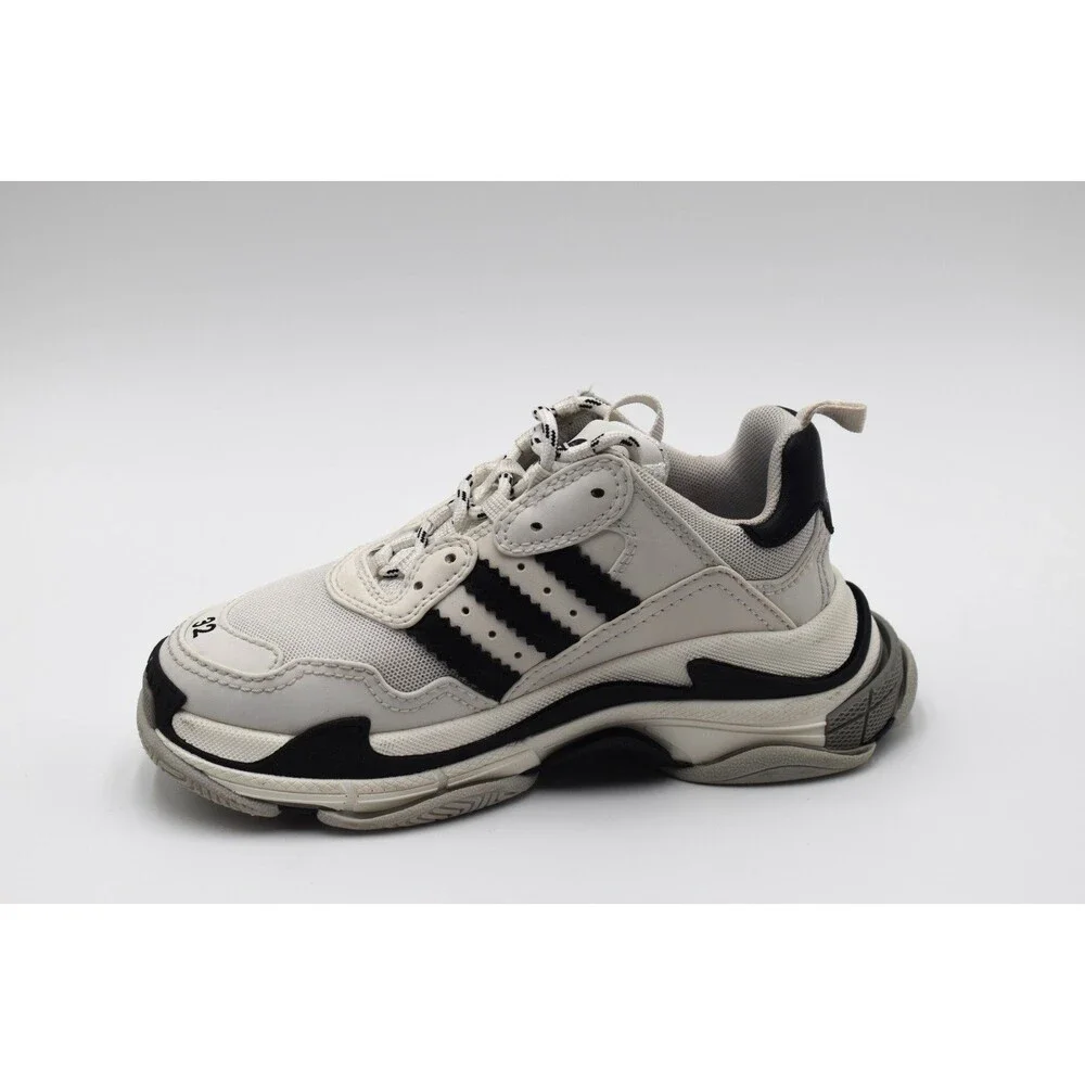 Balenciaga adidas Triple S Kids White Black Sneakers Size 1 32 712818 BoxDustBag